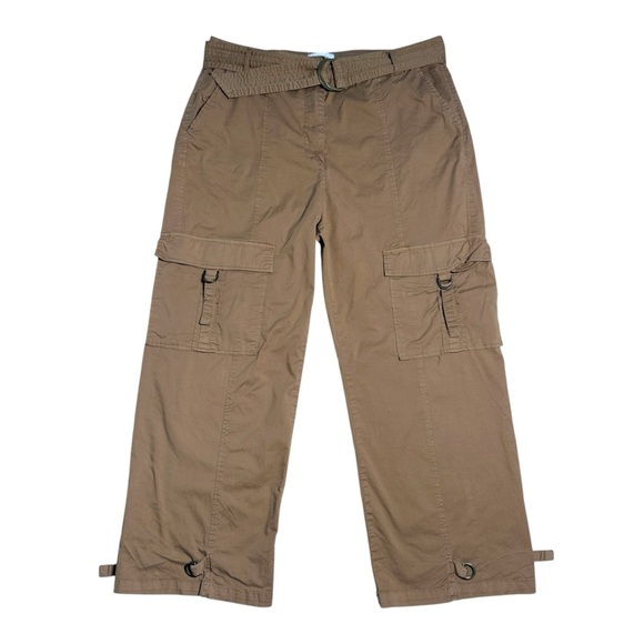 Pistola Tan Brown Nadine Belt Cargo Pants Womens 30 - Picture 2 of 9
